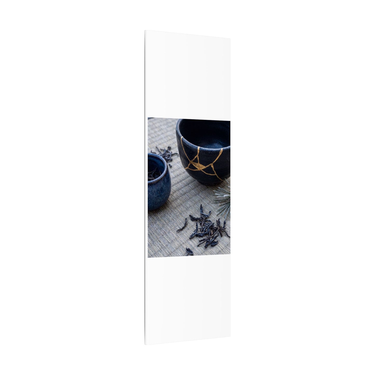 Kintsugi Tea Ceremony in Overcast | Gold Vein Canvas Art