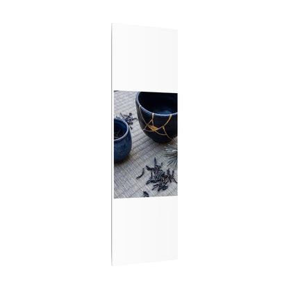 Kintsugi Tea Ceremony in Overcast | Gold Vein Canvas Art