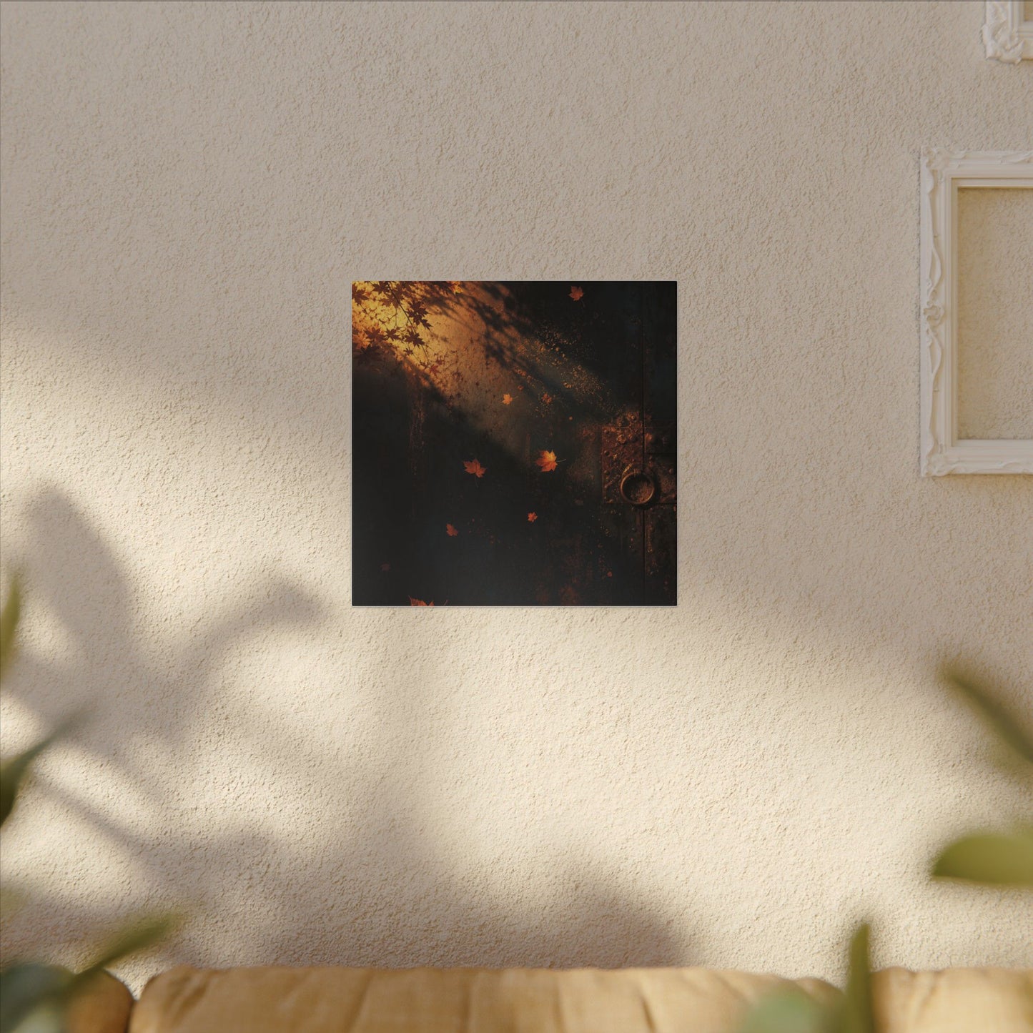 Dark Japandi Rust Patina in Golden Hour | Shadow Zen Canvas Art