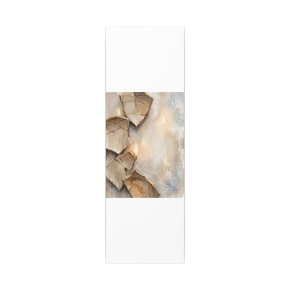 Broken Pottery Winter Canvas Art | Japandi Warm Design