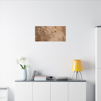 Cherry Blossom Canvas Art | Autumn Japandi Japanese Pattern Art