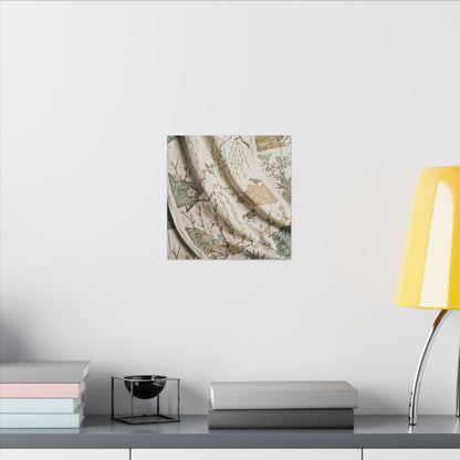 Silk Drape Canvas Art | Spring Japandi Japanese Pattern Art