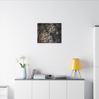 Moonlit Garden Japanese Pattern Canvas Art | Elegant Japandi Art
