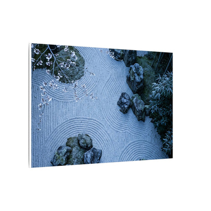 Contemplative Cherry Blossom Canvas Art - Karesansui Zen