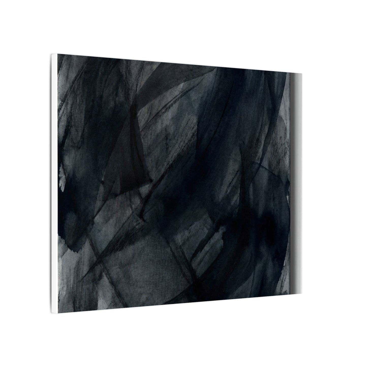Deep Tones Dark Japandi Charcoal Canvas Art