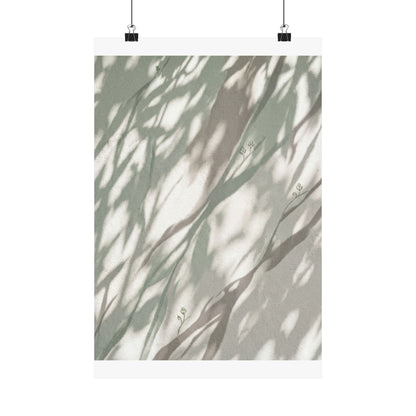 Shadow Play Spring Wall Art Print | Japandi Neutral Design Art Print