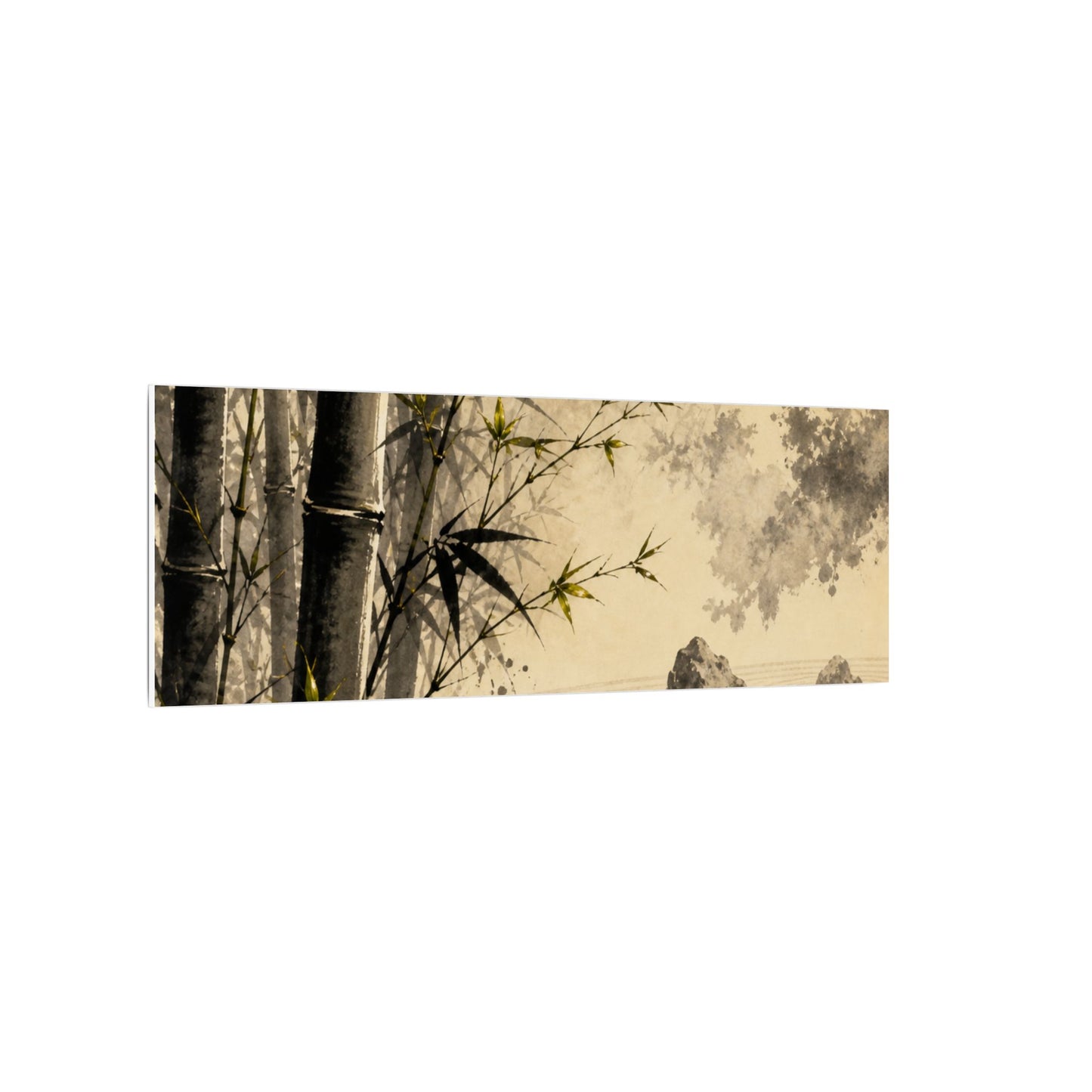 Peaceful Bamboo Grove Canvas Art - Karesansui Zen