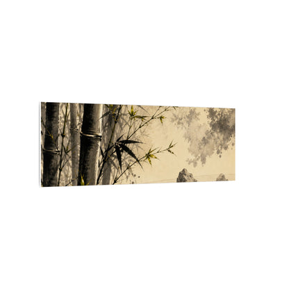 Peaceful Bamboo Grove Canvas Art - Karesansui Zen