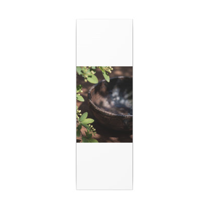 Ceramic Bowl Shadow Zen Canvas Art | Moody Dark Japandi Art