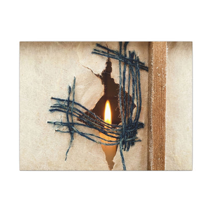 Winter Shoji Screen Broken Beauty Canvas Art | Resilient Decor