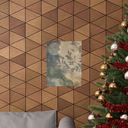 Winter Shadow Play Texture Wall Art Print | Cozy Decor