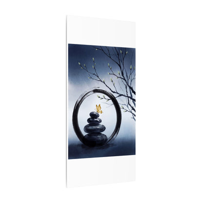 River Stones Spring Canvas Art | Zen Peaceful Design