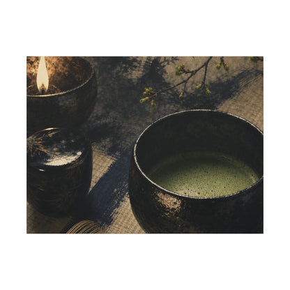 Ma Tea Ceremony Canvas Art - Zen Sumi E