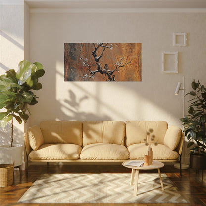 Datsuzoku Rust Patina Canvas Art - Zen Sumi E