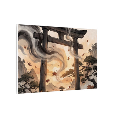 Torii Gate Ukiyo E Inspired Canvas Art | Serene Zen Art