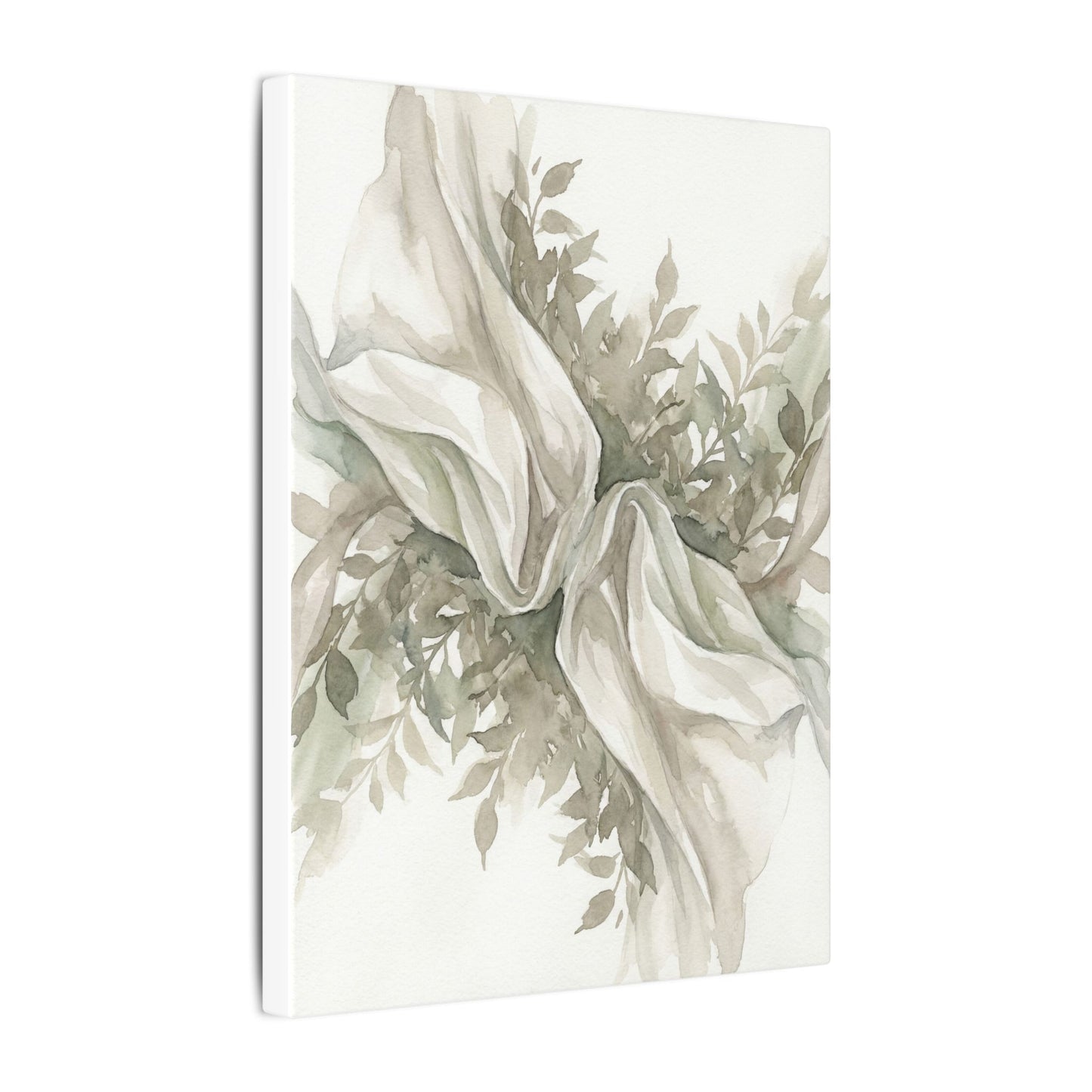 Summer Silk Drape Watercolor Canvas Art | Cozy Decor