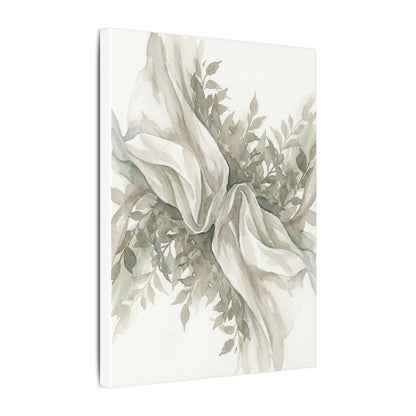 Summer Silk Drape Watercolor Canvas Art | Cozy Decor