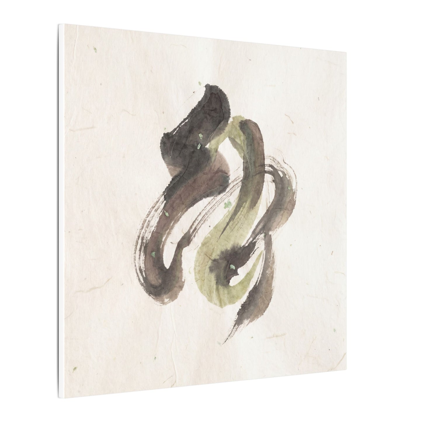 Ink Brushstroke Canvas Art | Spring Japandi Japanese Pattern Art
