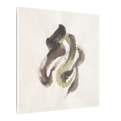 Ink Brushstroke Canvas Art | Spring Japandi Japanese Pattern Art