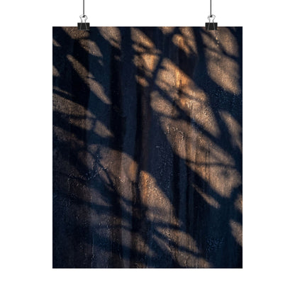 Shadow Play Shadow Zen Wall Art Print | Sophisticated Dark Japandi Art Art Print