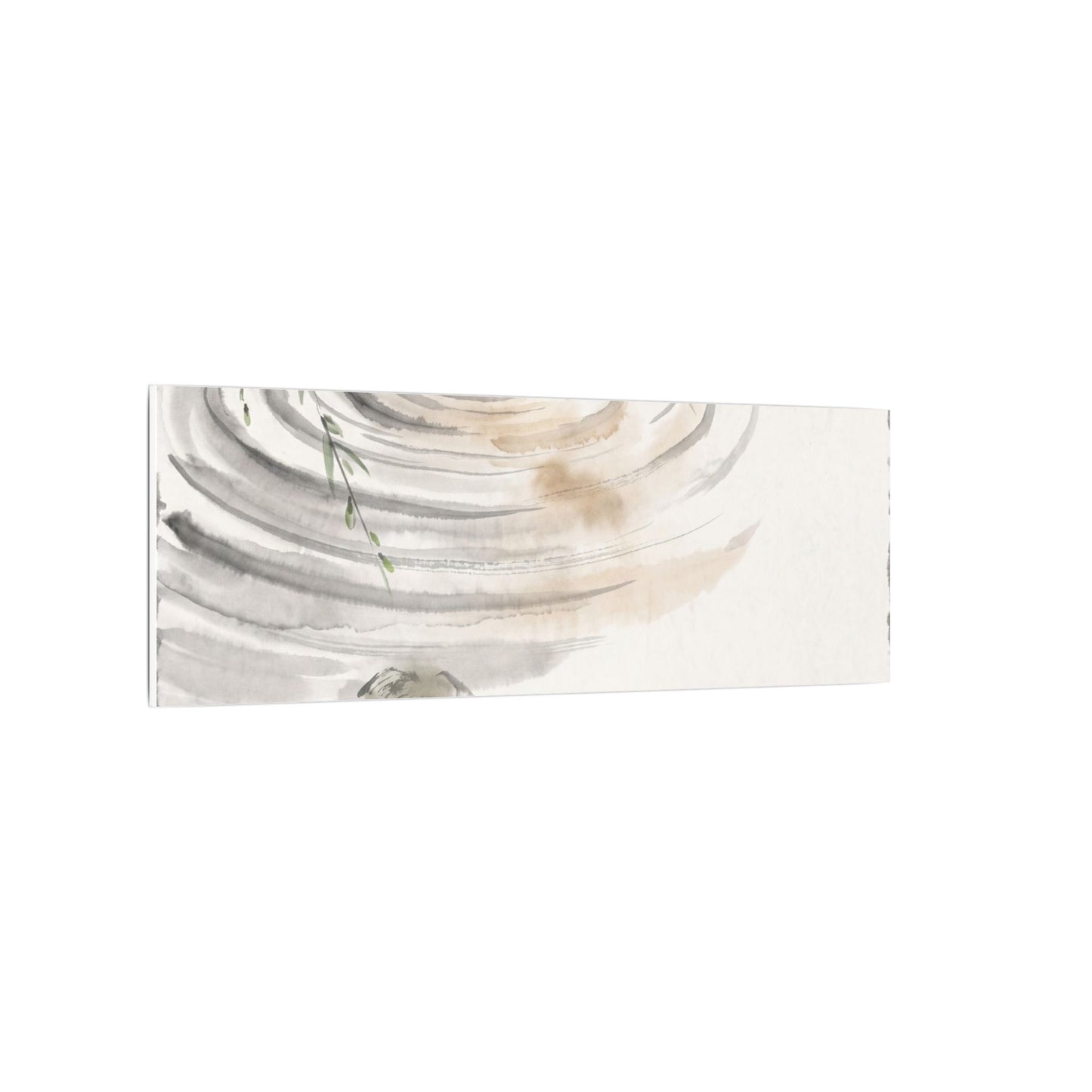 Water Ripple Sumi E Canvas Art | Tranquil Zen Art