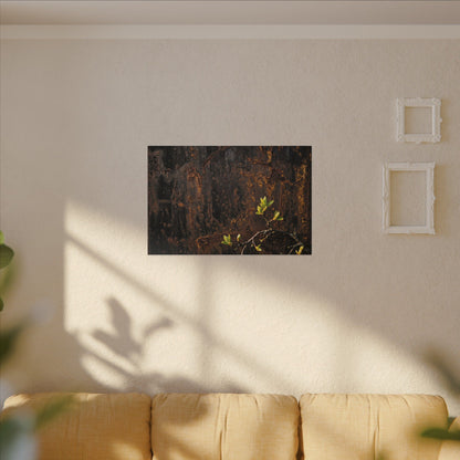 Golden Hour Rust Patina Canvas Art - Dark Japandi Fukinsei