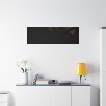Shadow Play Summer Canvas Art | Dark Japandi Sophisticated Design
