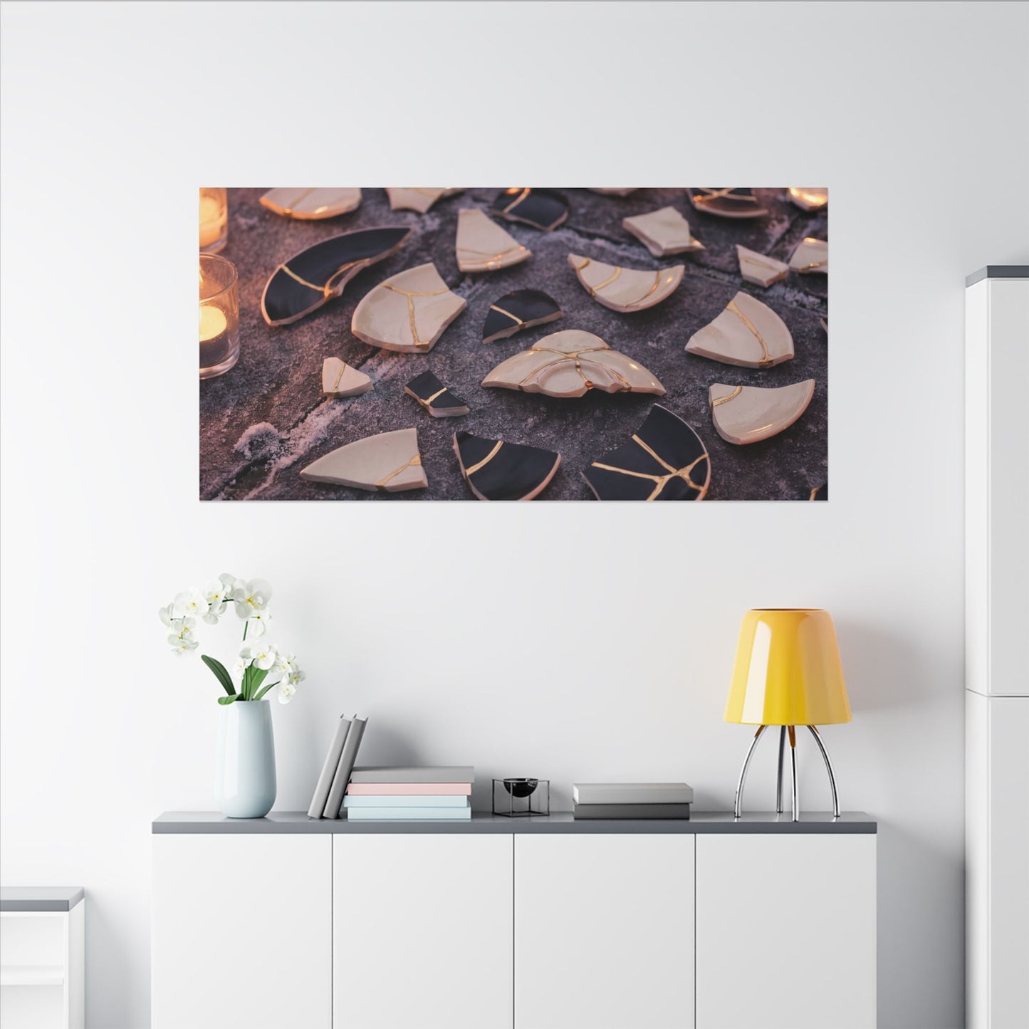 Winter Broken Pottery Broken Beauty Canvas Art | Beautiful Decor