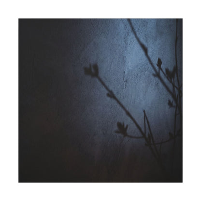 Shadow Play Canvas Art | Spring Dark Japandi Moody Minimal Art