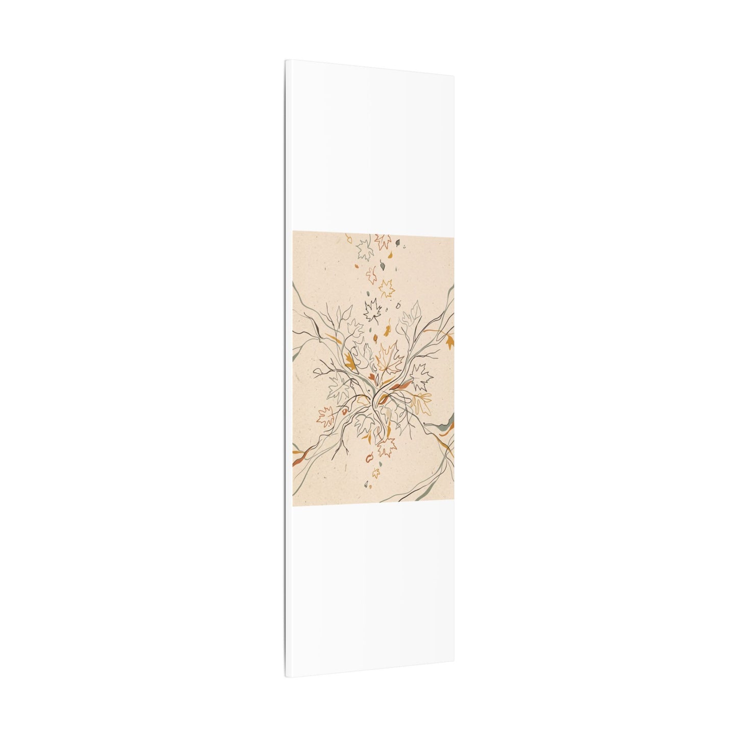 Warm Shadow Play Canvas Art - Minimal Line Japandi