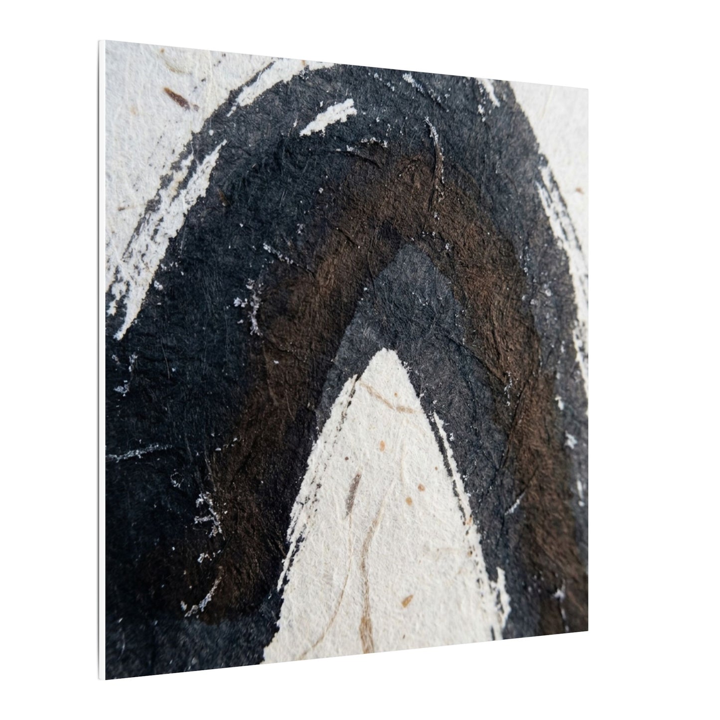 Moody Ink Brushstroke Canvas Art - Moody Minimal Dark Japandi