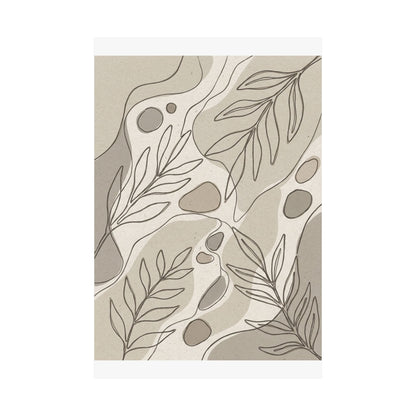 Japandi Minimal Line Wall Art Print