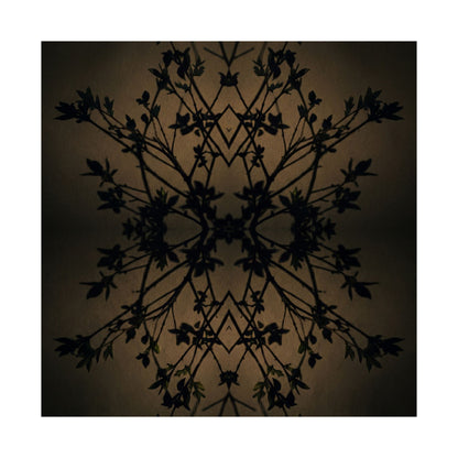 Shadow Play Wall Art Print | Spring Dark Japandi Shadow Zen Art