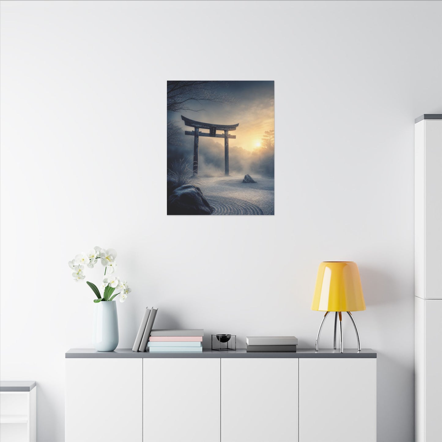 Zen Torii Gate in Golden Hour | Karesansui Canvas Art