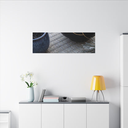 Kintsugi Tea Ceremony in Overcast | Gold Vein Canvas Art