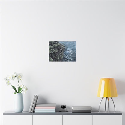 Pine Tree Spring Canvas Art | Japandi Neutral Design