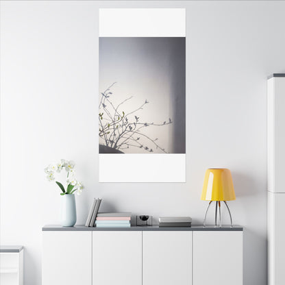 Japandi Shadow Play in Dawn | Japanese Pattern Canvas Art