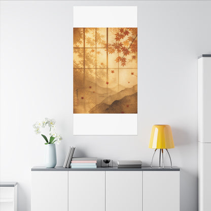 Shoji Screen Texture Canvas Art | Earthy Japandi Art