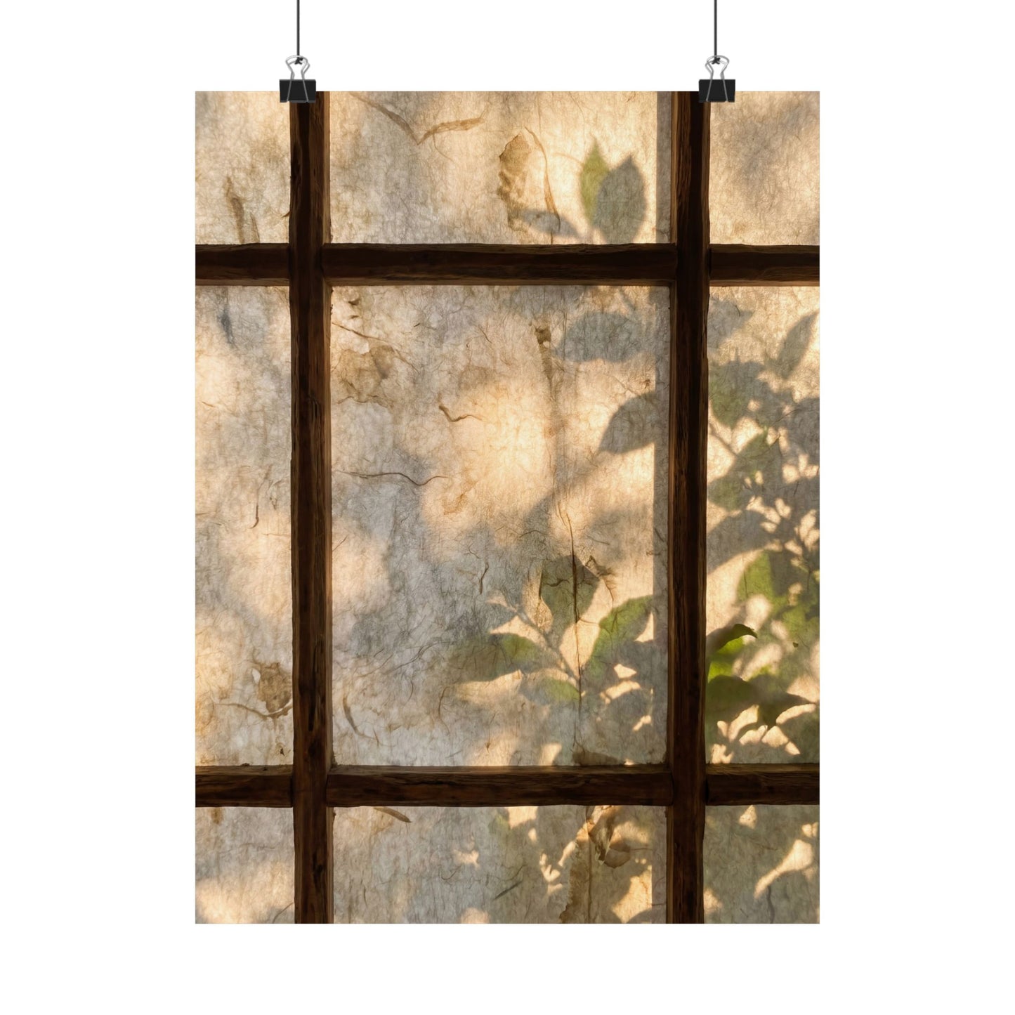 Shoji Screen Wall Art Print | Summer Japandi Texture Art