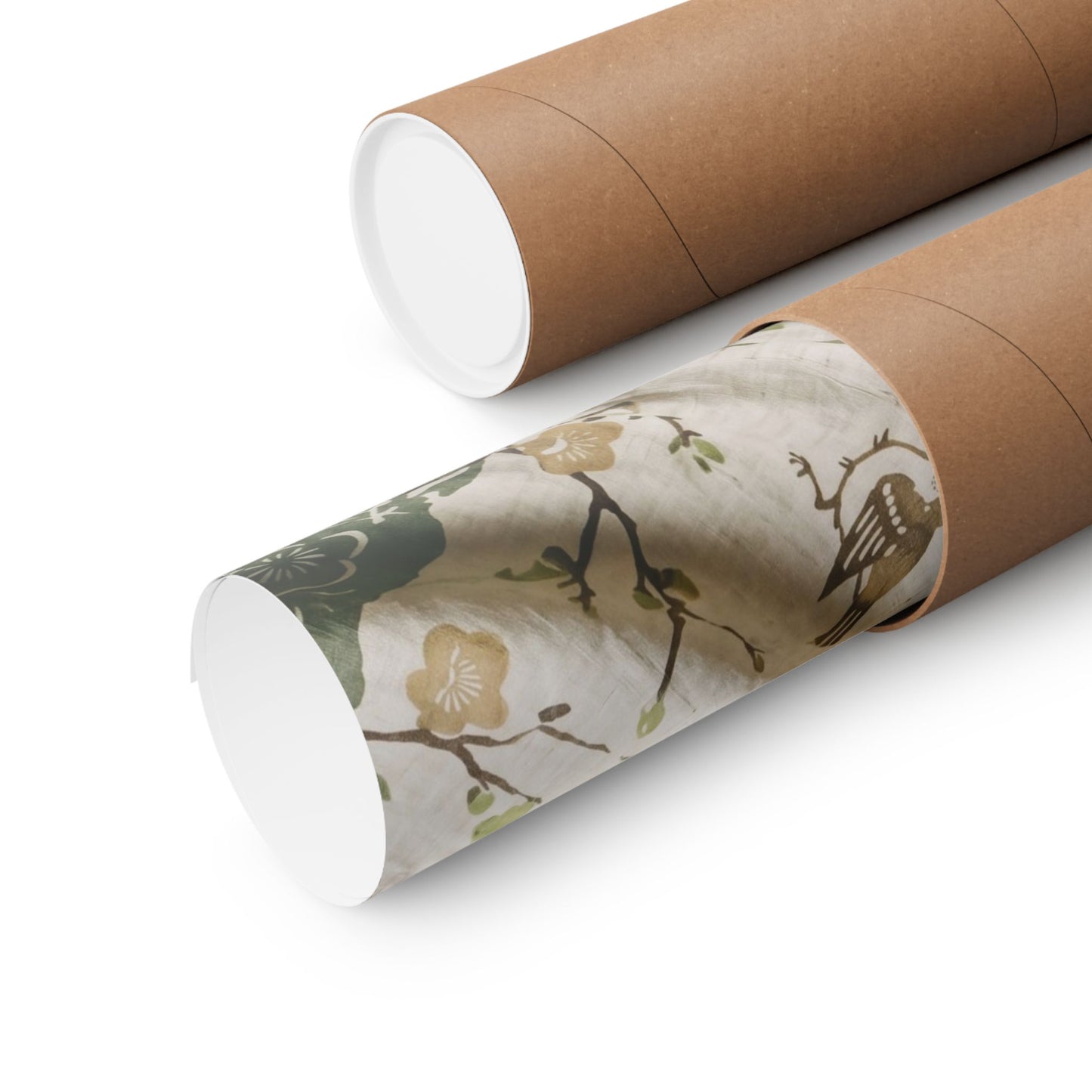 Silk Drape Japanese Pattern Wall Art Print | Neutral Japandi Art