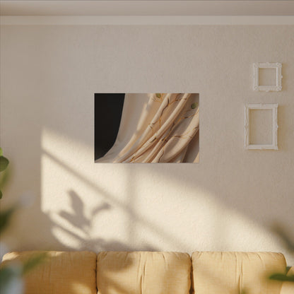Golden Hour Silk Drape Canvas Art - Kintsugi Fukinsei