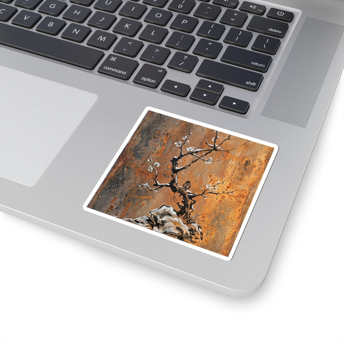 Datsuzoku Rust Patina Sticker - Zen Sumi E Art Print