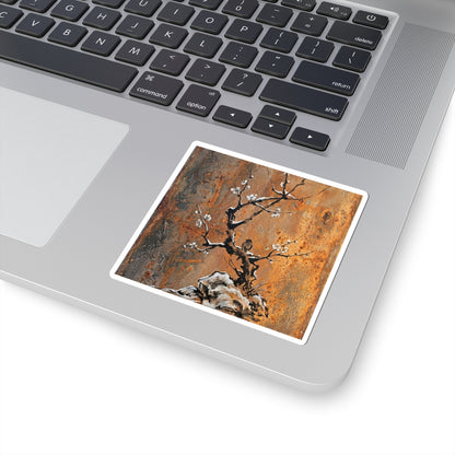 Datsuzoku Rust Patina Sticker - Zen Sumi E Art Print