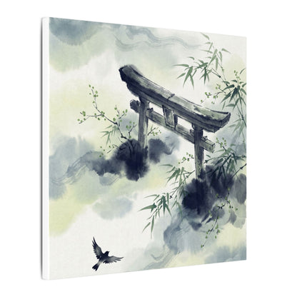 Torii Gate Sumi E Canvas Art | Serene Zen Art