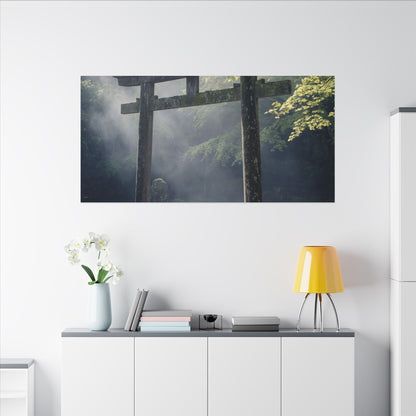 Torii Gate Canvas Art | Spring Zen Karesansui Art