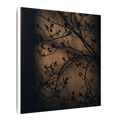 Dark Japandi Shadow Play in Golden Hour | Shadow Zen Canvas Art