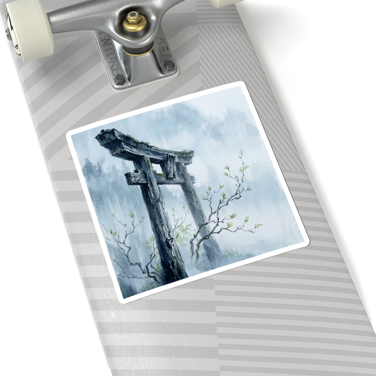Torii Gate Spring Sticker | Zen Peaceful Design Art Print