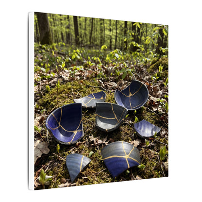 Philosophical Broken Pottery Canvas Art - Broken Beauty Kintsugi