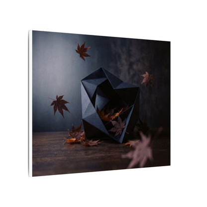 Dark Japandi Paper Fold in Dawn | Shadow Zen Canvas Art