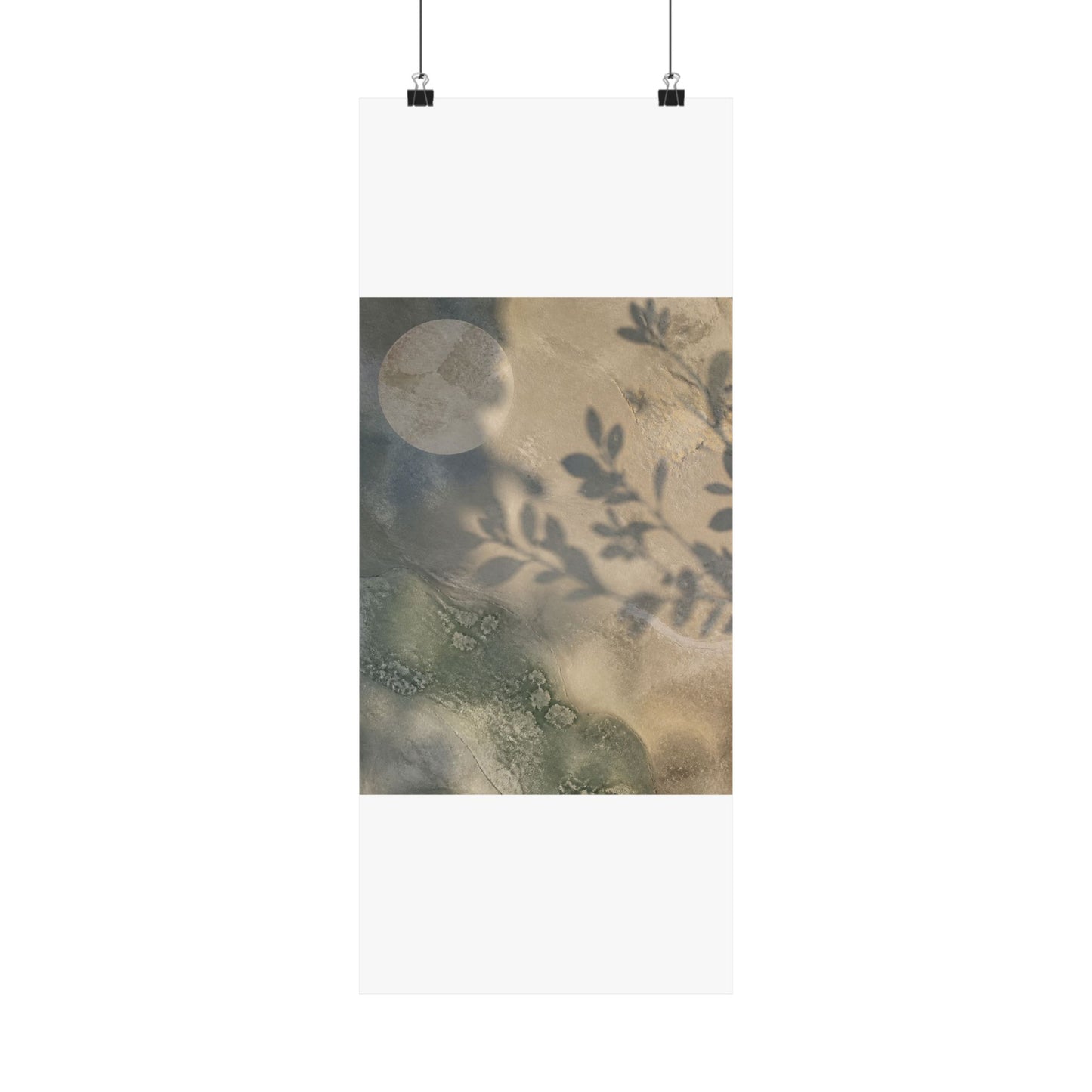 Winter Shadow Play Texture Wall Art Print | Cozy Decor